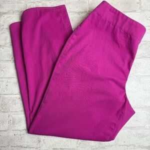 Talbot’s Heritage Crop Pants Magenta fuchsia Pink Size 6 EUC😍